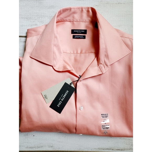 Kenneth Cole Regular Fit Non-Iron Dress Shirt - Picture 4 of 10